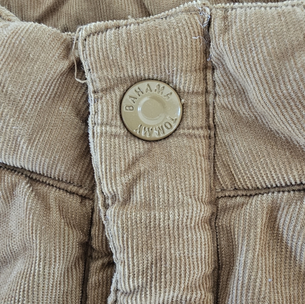 Tommy Bahama Kids XL 14 Corduroy Puffer Vest Plaid Lined Brown Outdoor Warm - Picture 5 of 9
